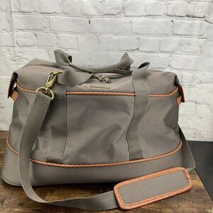 Tommy Bahama Mojito Duffel Bag Weekender Brown Canvas Travel Tote